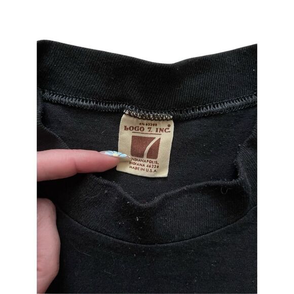 Vintage 70s–80s New Orleans Saints Cropped Tee – Logo 7 Inc. – Made in USA – Siz - Picture 3 of 4